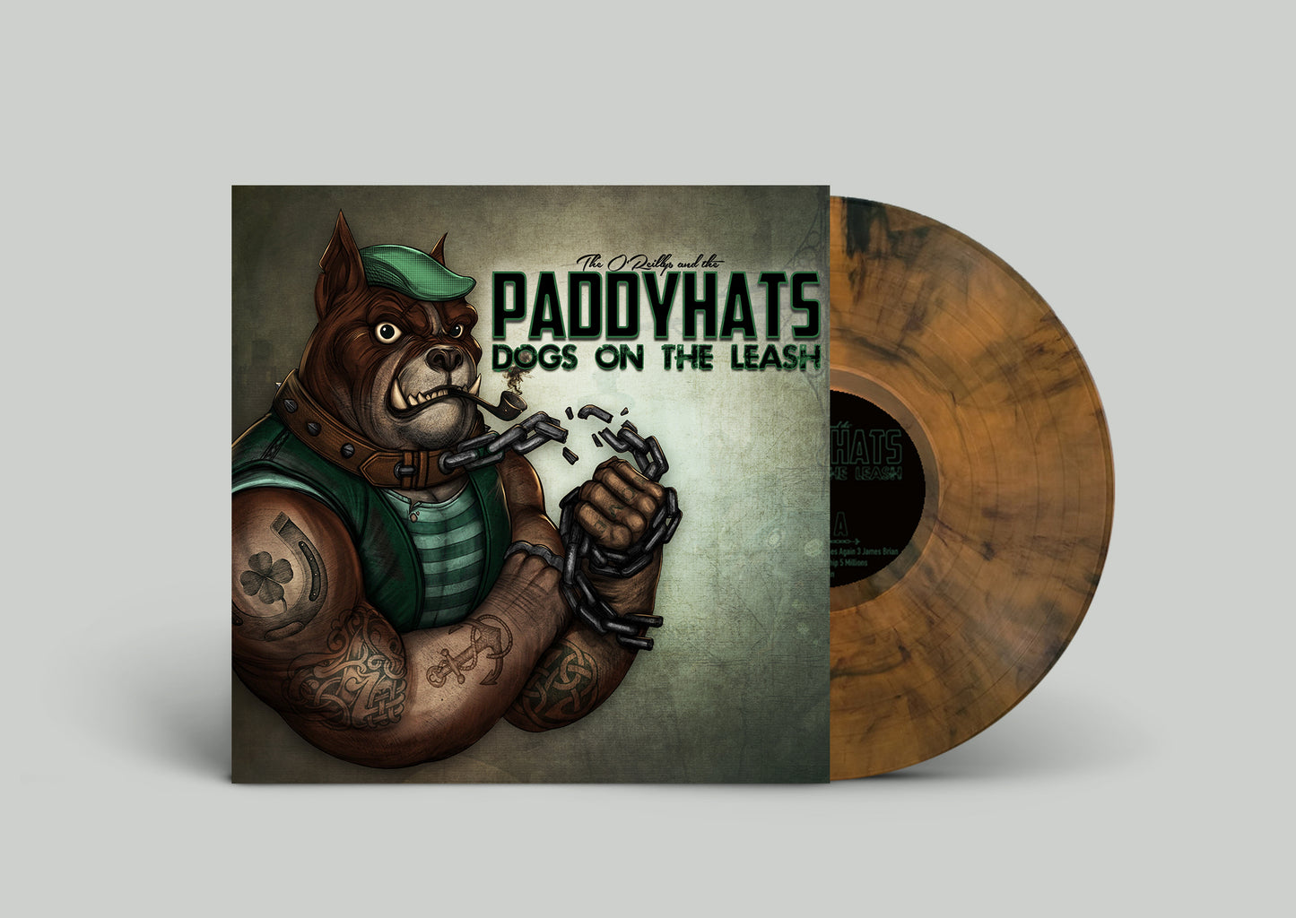 The O'Reillys And The Paddyhats - Dogs On The Leash (Ltd. LP/Orange Black Marbled)