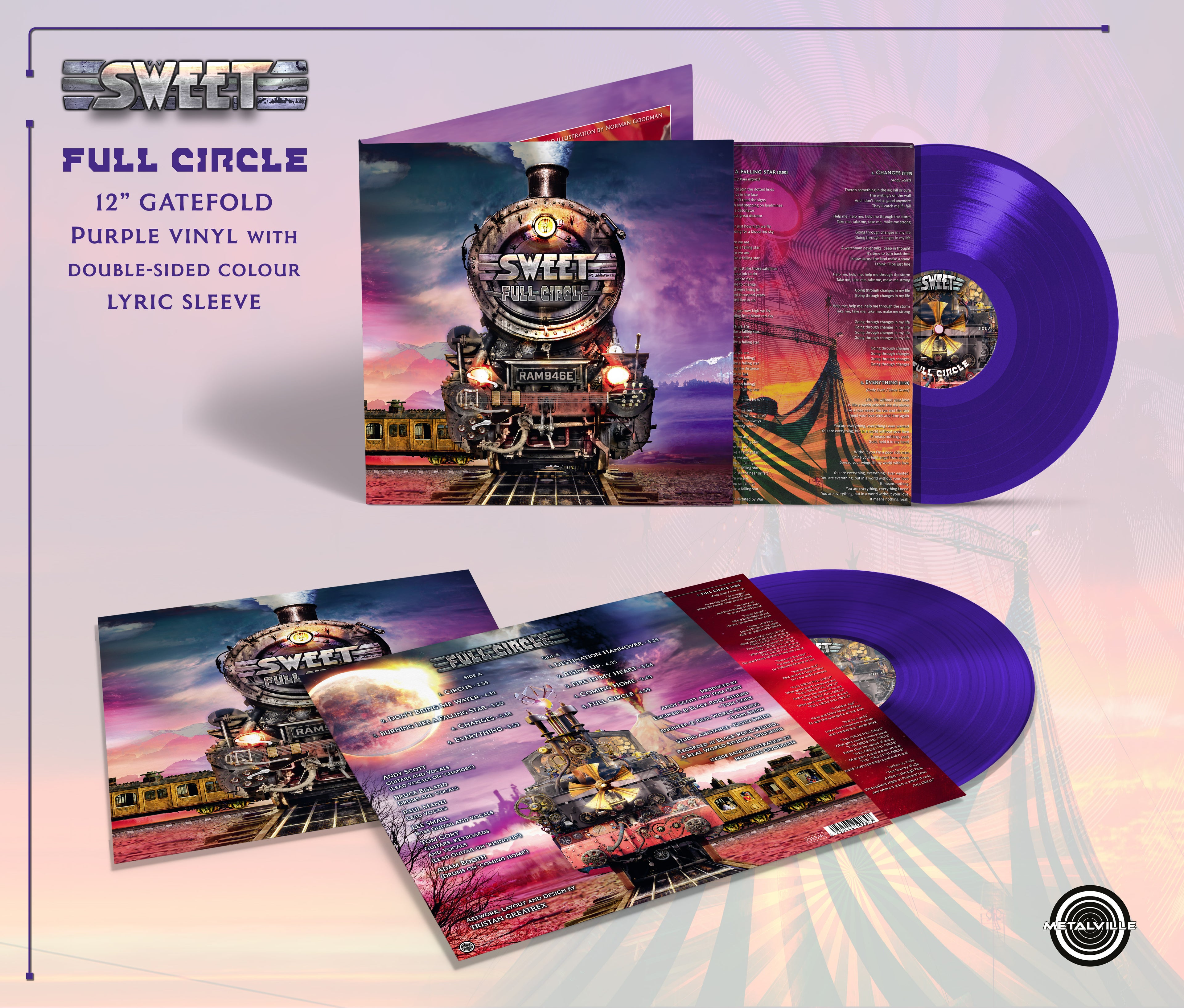 Sweet - Full Circle - Vinyl Ltd. Edition Purple