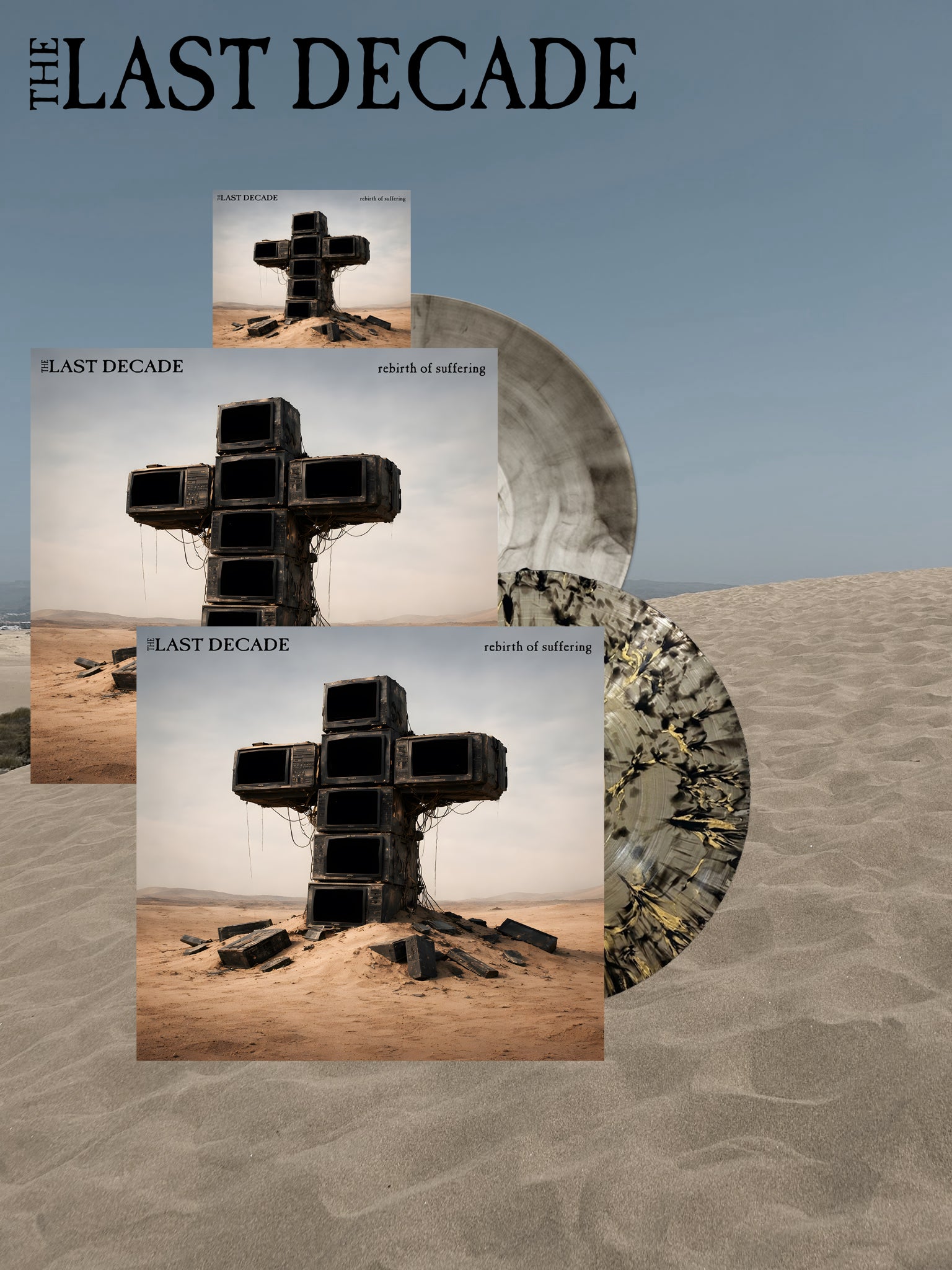 The Last Decade - Rebirth Of Suffering (clear black gold splatter LP) (20.11.2026) (Limited to 100)